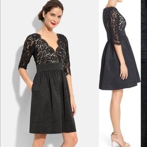 Classic black lace Eliza J dress